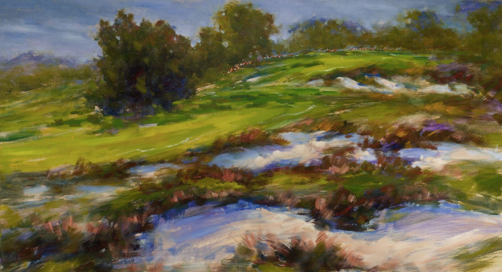 The painting, Tribute to Rory McIlroy (Impression of Bethpage Black, Long Island)