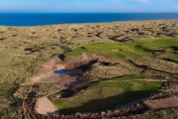 The new 7th hole at Goswick Links