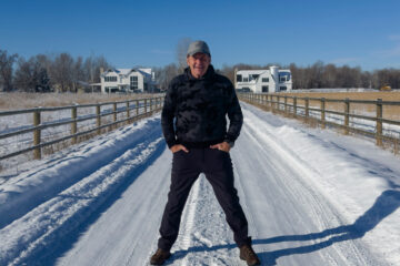 Sir Nick Faldo has now returned home after heart surgery