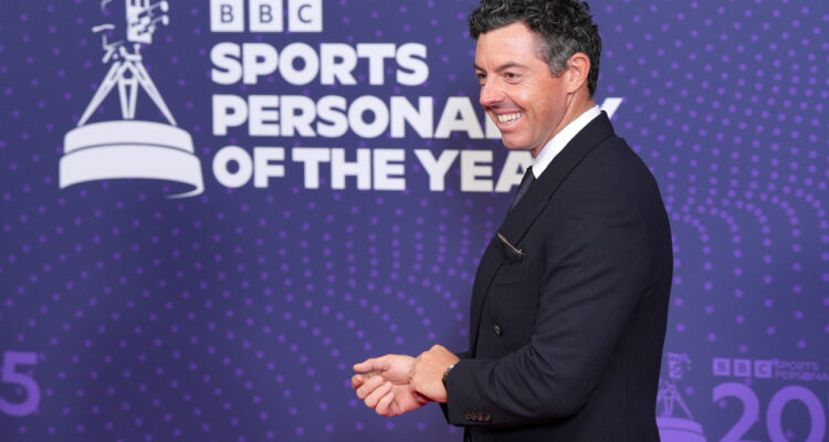 Rory Mcllroy all smiles at BBC SPOTY
